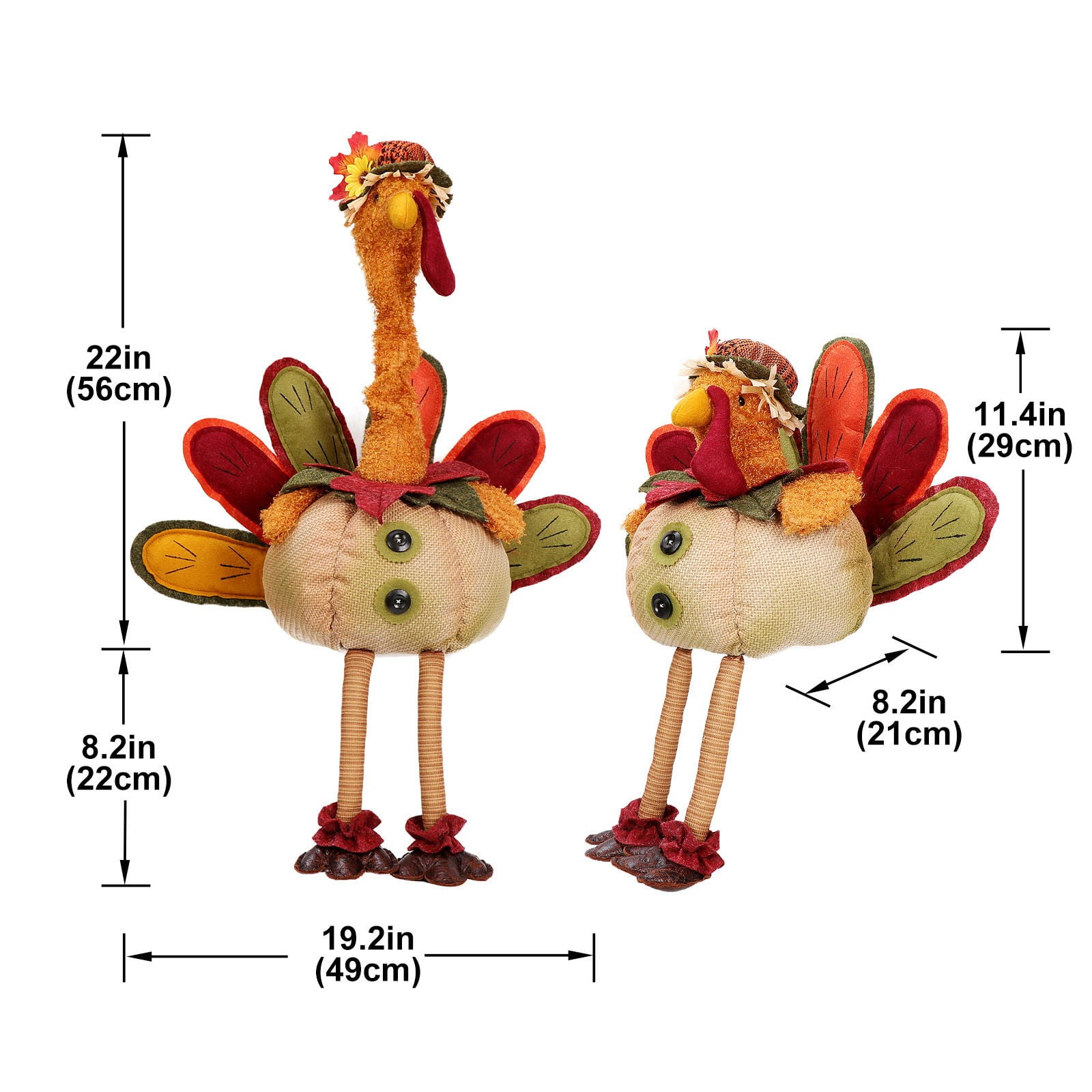 kjfeif Thanksgiving Turkey Doll Retractable Festival Doll Decoration Thanksgiving Decoration,Christmas Xmax Stocking Stuffers Gifts for 3-12 Year Olds Kids Toddler Toys