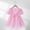 Pink#1, variant on Fesfesfes Children's Solid Color Lapel Dress Girls Short Sleeve Round Neck Summer Casual Dress,Lightweight Breathable Playwear Dresses for Girls,Fashionable A-Line Design(Blue,3 Years)
