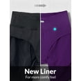thumbnail image 3 of BALEAF Womens Shorts 5 Inches Quick Dry Running Gym Workout Active Wear with Zipper Pocket Purple S, 3 of 6