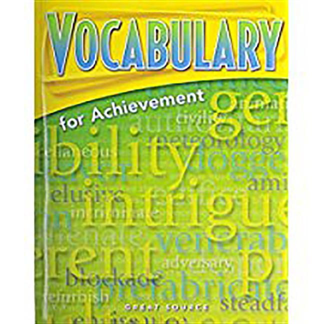Great Source Vocabulary for Achievement Student Edition Grade 8 2006 Second Course (Edition 4