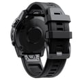 thumbnail image 1 of 26MM Quick Release Silicone Watch Strap with Metal Buckles Official Grade Fits Most, 1 of 4