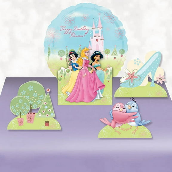 Disney Princess Mylar Balloon Table Decoration Kit (4pc)