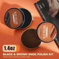 thumbnail image 2 of 8pcs Shoes Polish Kit,1.4oz Black Brown Shoe Polish Wax, 3 Pieces Horsehair Brushes, 2 Pieces Cleaning Cloths, 2 of 2