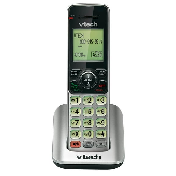 VTech CS6609 Accessory Handset for VTech CS6619, CS6629, CS6648 or CS6649, Silver/Black