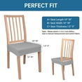 Waterproof Dining Chair Covers Set of 4, Stretch Jacquard Chair Seat