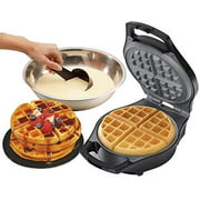 J-Jati Waffle Maker: The Mini Waffle Maker Machine Belgian Waffle Maker for Individual Waffles, Paninis, Hash browns, other on the go Breakfast, Lunch, or Snack White SW228-W