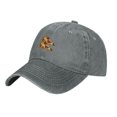 thumbnail image 1 of XMXT Cotton Baseball Cap, Cheese Pizza Print Mens Baseball Hats, Gray, 1 of 9