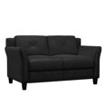 thumbnail image 5 of Home Square 3-Piece Set with Microfiber Chair & Loveseat & Sofa in Black, 5 of 25