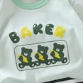 thumbnail image 4 of TOWED22 Toddler Baby Boy Clothes 2 Pieces Cartoon Lion Print Crewneck Short Sleeve Tee Elastic Waist Cargo Shorts Summer Outfits(Light Green,7-8 Y), 4 of 8