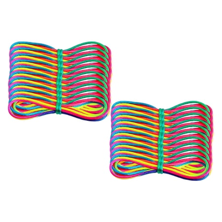 20pcs Multipurpose Rope Twist Favors DIY Project Development Toys Multicolor Gifts Power Cord for Outdoor Clubs Exercise