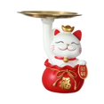 thumbnail image 3 of Estatua de gato, organizador de mesa, decoración, regalos, estatuilla de resina de estilo nórdico, bandeja de joyería, bandeja de almacenamiento para Estilo A Macarena Llavero de estatua, 3 of 7