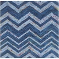thumbnail image 6 of SAFAVIEH Nantucket Joella Zigzag Stripes Cotton Area Rug, Blue/Multi, 8' x 10', 6 of 10