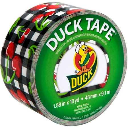 Duck Brand Duct Tape, 1.88" x 10 yard, Cherries