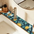 thumbnail image 2 of Yayeee Faucet Mat for Kitchen Sink 14.7" Diatomite Long Splash Guard Pad, Lemon Leaves, 2 Pack, 2 of 7