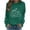 Dark Green, variant on Sweatshirt for Women Long Sleeve Crew Neck Halloween Pumpkin Tops Cute Fall Casual Womens Sweatshirt