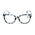 thumbnail image 3 of Women Large Oversized Progressive Clear Bifocal Reading glasses - No Line or Bubble - Zero Power on Top Wide Reader CR06 +1.25, 3 of 4