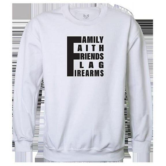 Rapid Dominance  5 Things YDMW 1 Graphic Crewneck Sweatshirt, White - Large