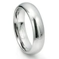 thumbnail image 1 of Andrea Jewelers White Tungsten Carbide 6MM Plain Dome Wedding Ring Sz 7.0, 1 of 4