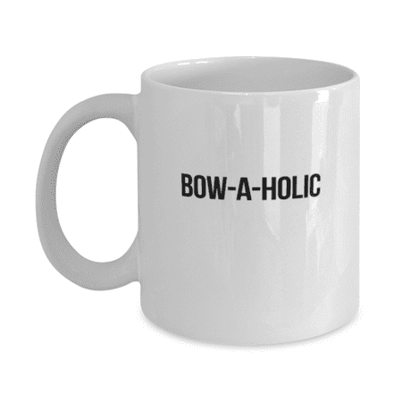 

Archery Mug - Archery Coffee Cup - Bow-A-Holic - Archery Coffee Mug White 11oz
