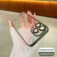 thumbnail image 1 of Luxury Electroplated Glitter Phone Case For IPhone 11 15 12 13 14 Pro Max Protective Shell Clear Transparent Shockproof Cover LZ, 1 of 6