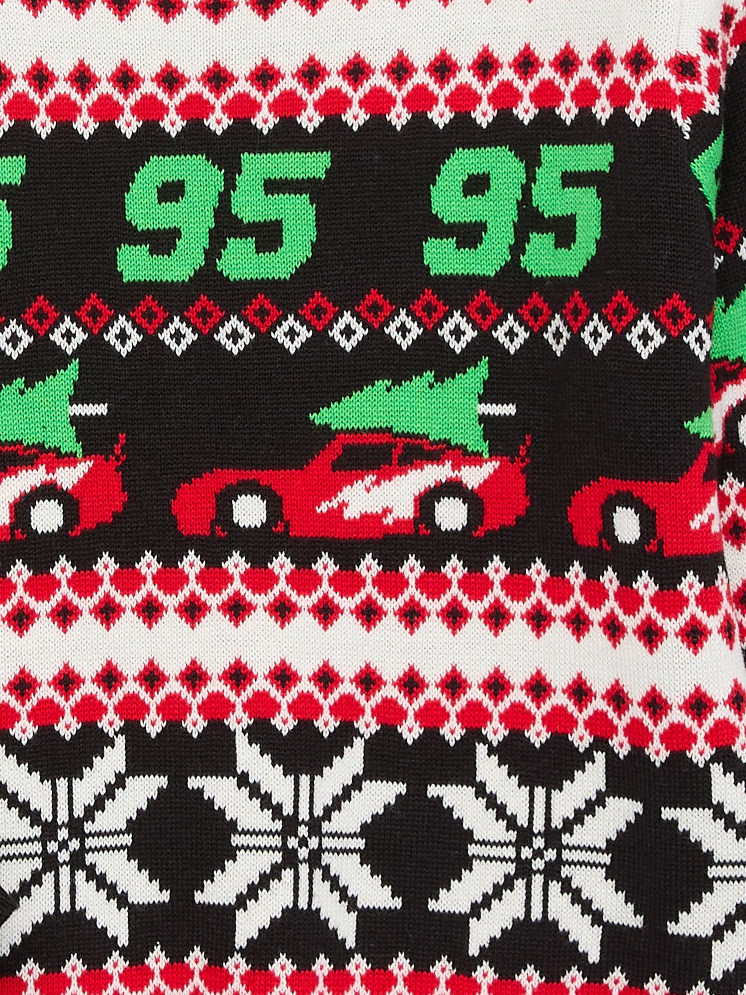 Disney Pixar Cars Toddler Boy Holiday Sweater with Long Sleeves, Sizes 12M-5T