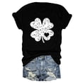 thumbnail image 6 of ZPAQI Women Short Sleeve Saint Patricks Day T-Shirt Shamrock Heart Graphics Tees Top, 6 of 21