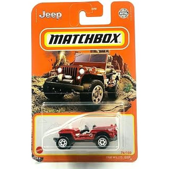 Matchbox 1948 Willys Jeep Red 76 of 100