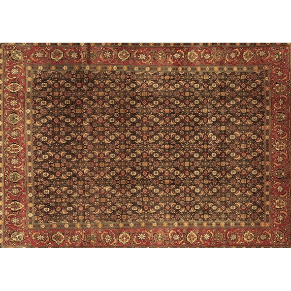 Ahgly Company Indoor Rectangle Persian Brown Traditional Area Rugs, 5' x 8'