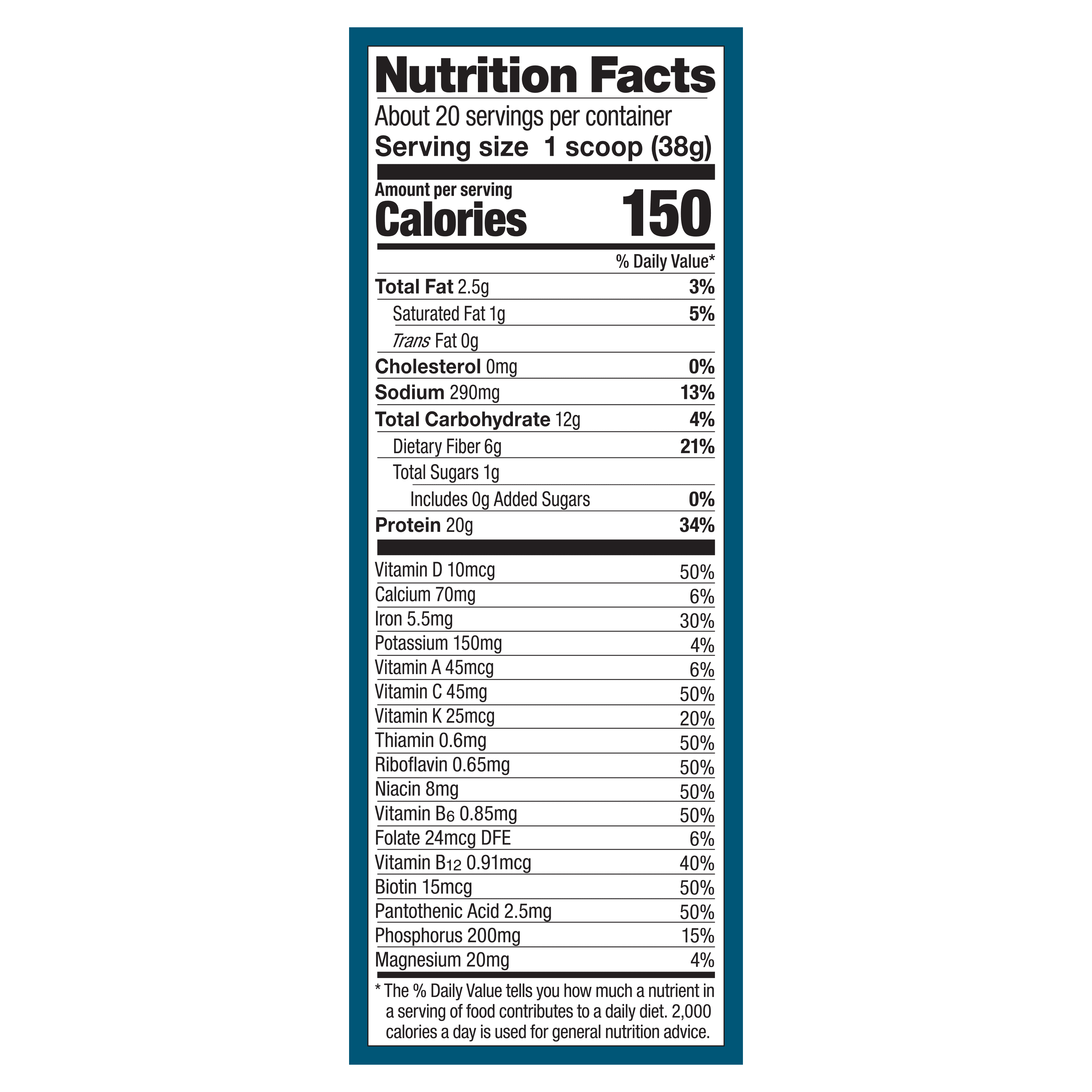 Vega One Organic All-in-One Plant Protein Powder, Unsweetened, 20g Protein, 1.7lb 26.9oz