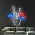 thumbnail image 5 of Handmadetneonsign Barber Neon Sign, Barber Hand Rock Led Sign, Hair Studio Led Light, Hair Salon, 5 of 5