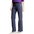 thumbnail image 1 of Hanes Womens ComfortSoft EcoSmart Petite Open Leg Sweatpants, M, Navy Heather, 1 of 2