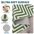thumbnail image 6 of FairOnly 5'x7'Green Modern Geometric Area Rug Machine Washable Low Pile Non Slip Stain Resistant Indoor Rug for Living Room Dining Room Bedroom, 6 of 8