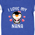 thumbnail image 4 of Inktastic I Love My Nana with Cute Penguin and Hearts Girls Baby Bodysuit, 4 of 5