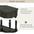 thumbnail image 5 of EUROCO 63" Longer  Console Table Sofa Table for Entryway with 4 Drawers and Storage Shelf for Living Room Hallway Foyer Office, Antique Black, 5 of 8