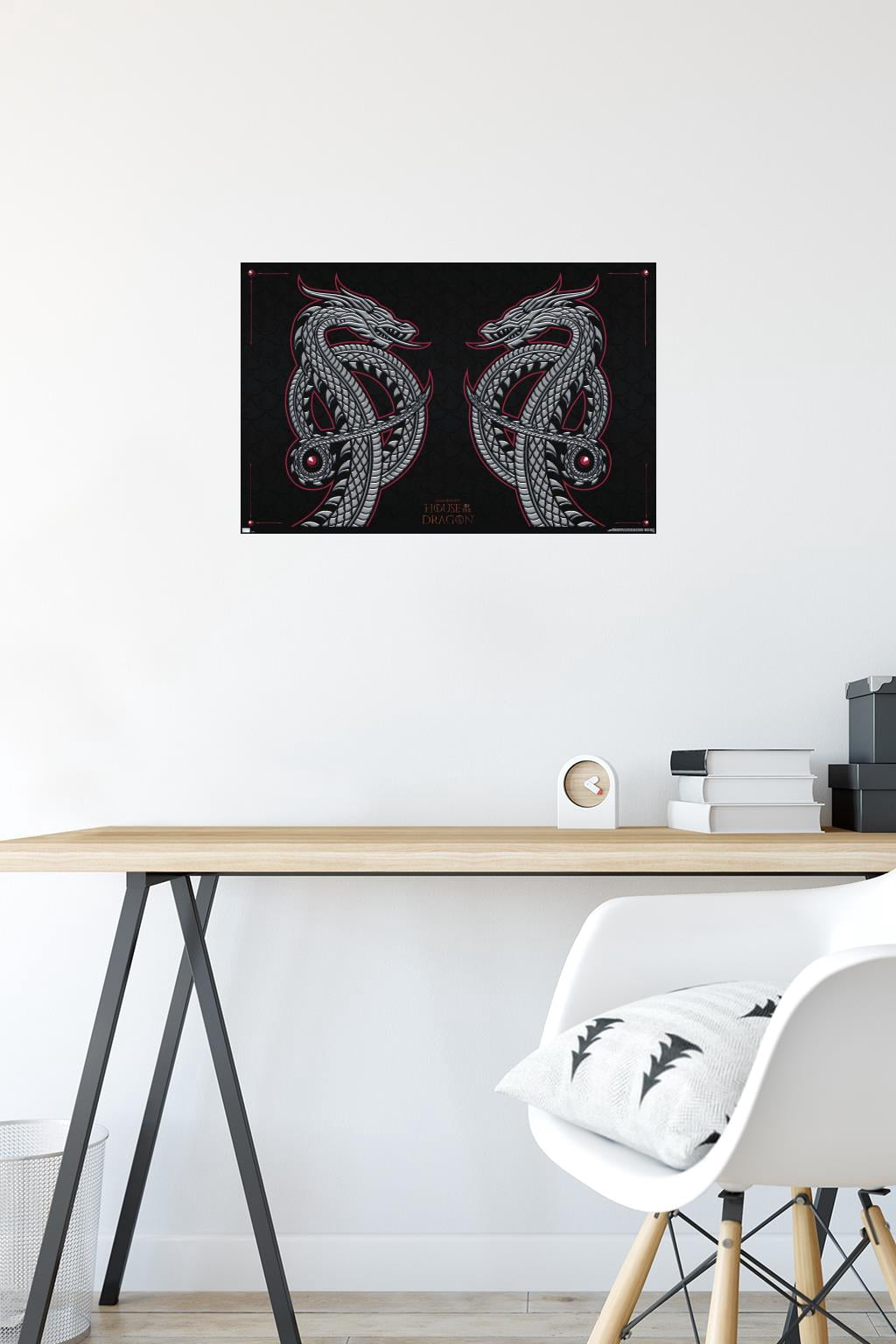 Jim Baldwin - Lily Shark Wall Poster, 14.725" x 22.375" Framed