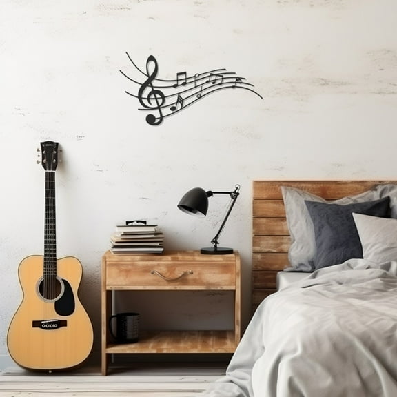 LaModaHome Exclusive Musical Note Metal Wall Art Decor – Durable & Artistic Metal Wall Art for Home and Office Decor, Perfect for Any Interior Design Aesthetic