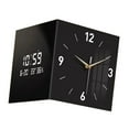 thumbnail image 4 of deevoka Corner Clock Creative Double Sided Wall Clock for Room Office 26cmx26cm, 4 of 9