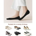thumbnail image 4 of 4-6 Pairs No Show Socks Womens Ultra Low Cut Non-Slip Liner Socks for Flats Boat, 4 of 6