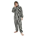 thumbnail image 5 of Vzayyk 4T-14Y Size Aviliable Cozy One-Piece Footless Sleeper Pajama Zebra Stripes, 5 of 8