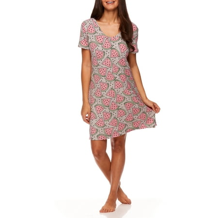 

Sleep & Co. Women s Scoop Neck Short Sleeve Lounge Pajama Night Shirt