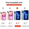 thumbnail image 2 of [2+2 Pack] We Life Compatible with iPhone 13 Pro Screen Protector with Camera Lens Protector, [9H+ Tempered Glass] [Military-Grade Drop Protection] HD Clear, Anti-Scratch, 2 of 7