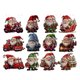 thumbnail image 2 of Fiudx Ofertas relámpago 24 piezas de adornos colgantes de madera enanos navideños Decoración del árbol de Navidad Muñecos enanos de Papá Noel Adornos colgantes de madera, 2 of 7