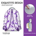 thumbnail image 2 of Butterflies Print Backpack for Student Colorful Floral Pattern Cute Tropical Aesthetic Bookbag for Butterfly Lovers Artistic Design, 2 of 5