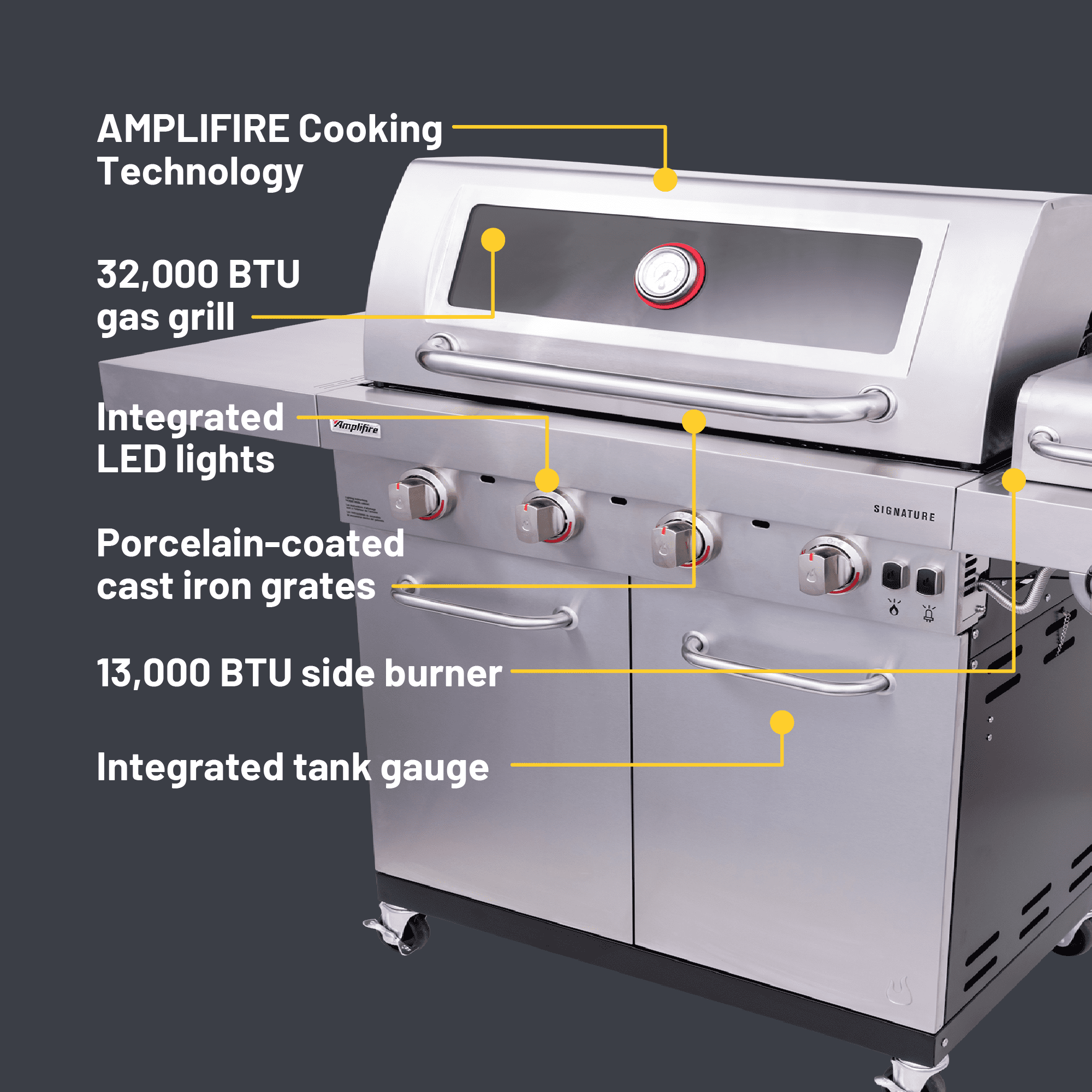 Charbroil® Signature Series™ Amplifire™ 4-Burner Gas Grill