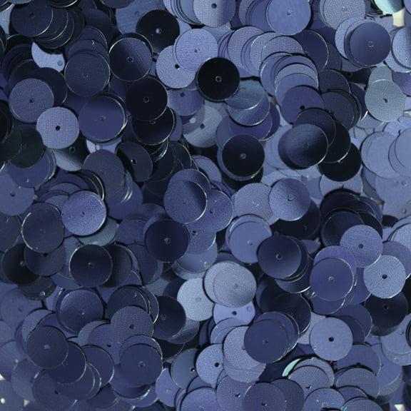 Navy Blue Sequins 10mm Shiny Metallic Made in USA