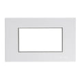 thumbnail image 1 of Placa Para Contacto Omega Plástico Blanco 3 Módulos, 1 of 3