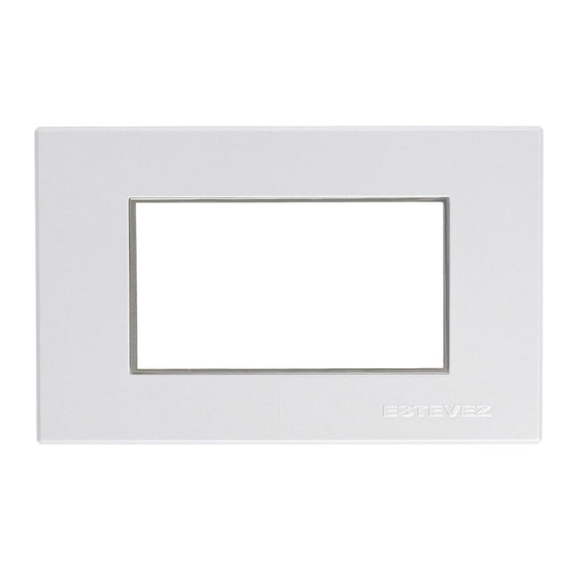 Placa Para Contacto Omega Plástico Blanco 3 Módulos