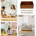 thumbnail image 3 of Homoyoyo 1Pack Sundries Organizer Box Coffee Color Wooden Crates For Display And Storage, 3 of 6