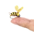thumbnail image 4 of Ruiboury Ensemble de 2 Appâts en Forme d'Abeille Attraction Appâts Réalistes Réutilisables Pratiques Leurre de Pêche Insecte Calmar Eau Douce, 4 of 8