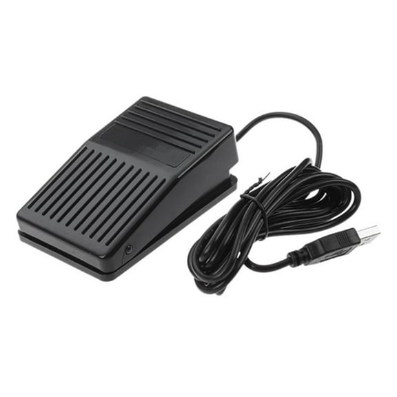 RIWPKFH USB Foot Switch Keyboard Pedal Switch for HID PC Computer USB Action Control Pre-program Key Functions